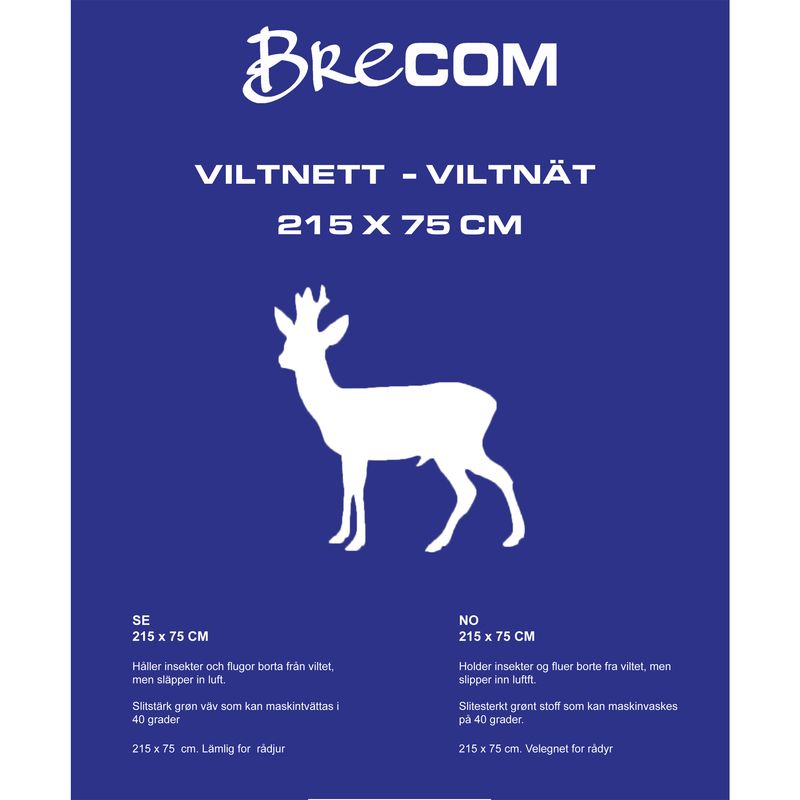 VN-215- -Brecom viltnett. Rådyr. 215x75 cm