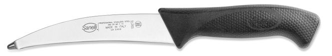 Hovedbilde 104215--Skinn-/Bukkkniv 15 cm. Rødt håndtak